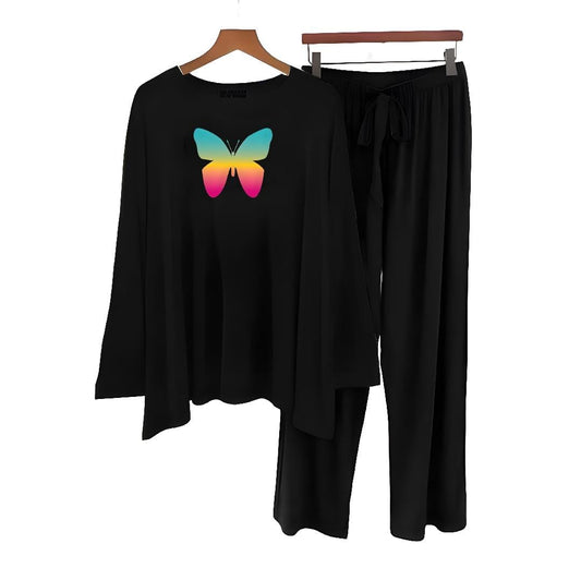 full sleeves T-shirt and trouser  woman night suit