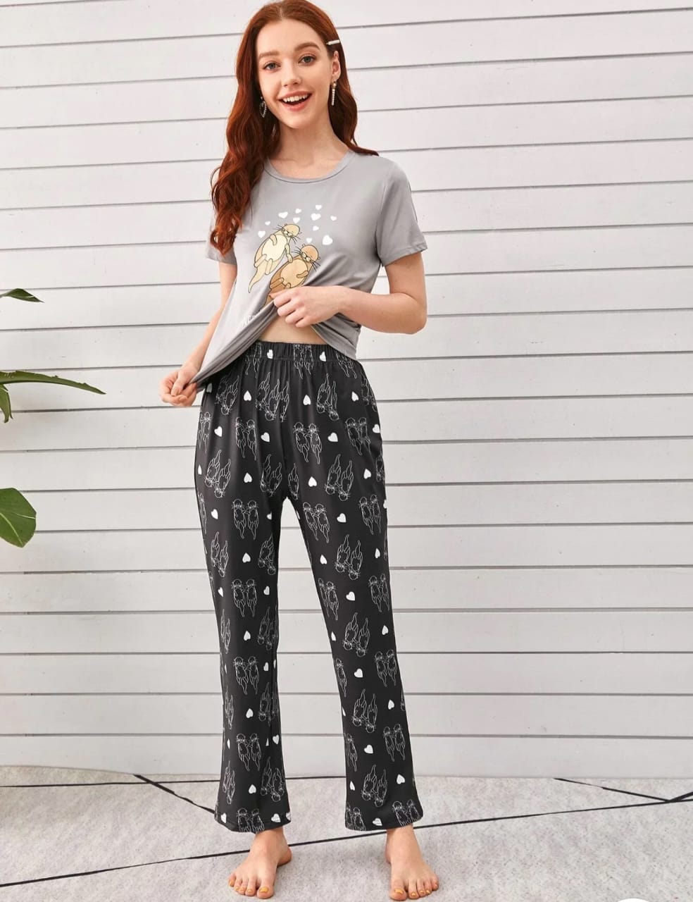 Hello Sunshine Printed Night Suit
