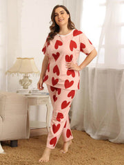 Pink Dilber Printed Night Suit