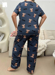 Cozy Bear Printed Woman Night suite