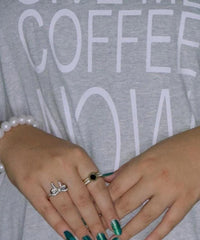 Give Me Coffee Now Printed Night Suit