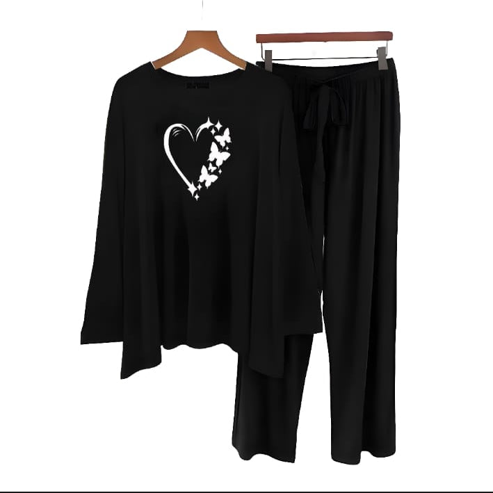 full sleeves T-shirt and trouser  woman night suit
